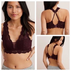 ❗️ Aerie Burgundy Plunge Bralette ❗️